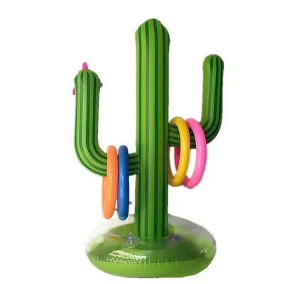 Inflatable Cactus Ring Toss with 4 Rings