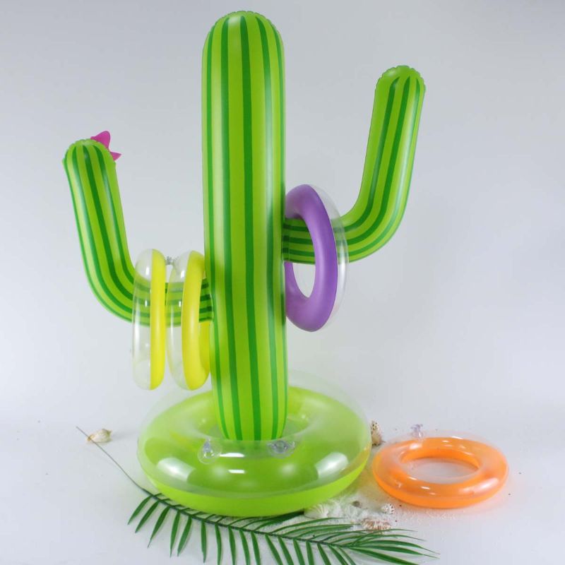 Inflatable Cactus Ring Toss with 4 Rings