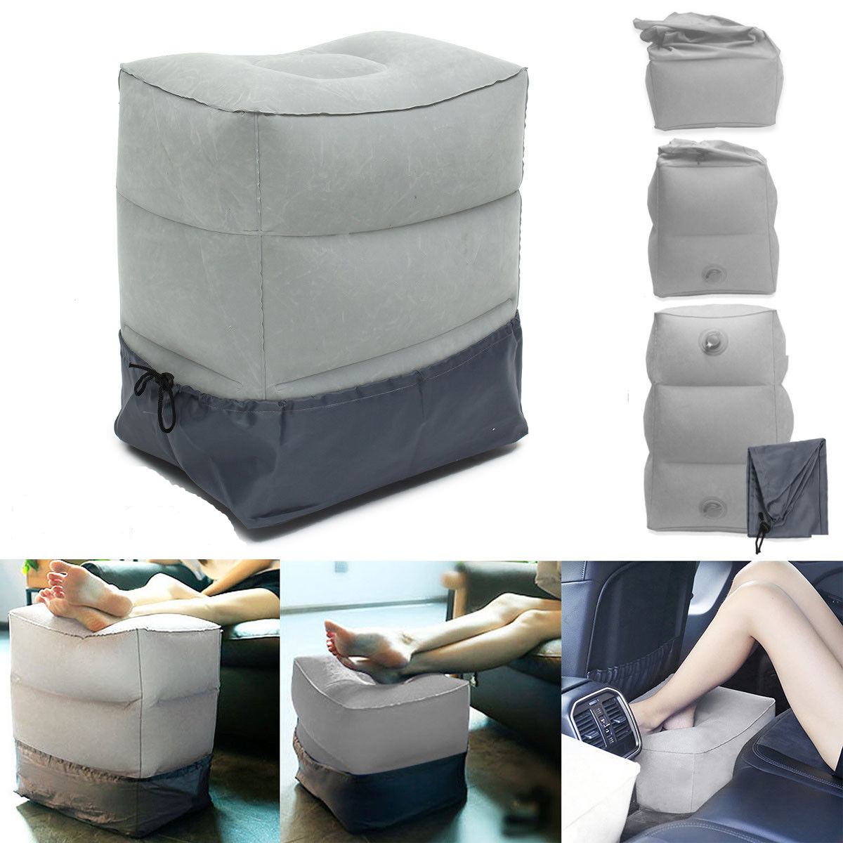 Inflatable Footrest Travel Cushion Inflatable Footrest Travel Cushion