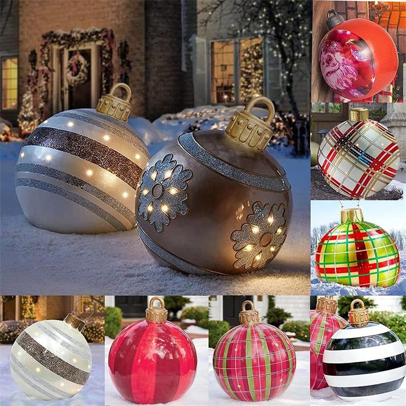 Inflatable Giant Christmas Ball Ornament Inflatable Giant Christmas Ball Ornament
