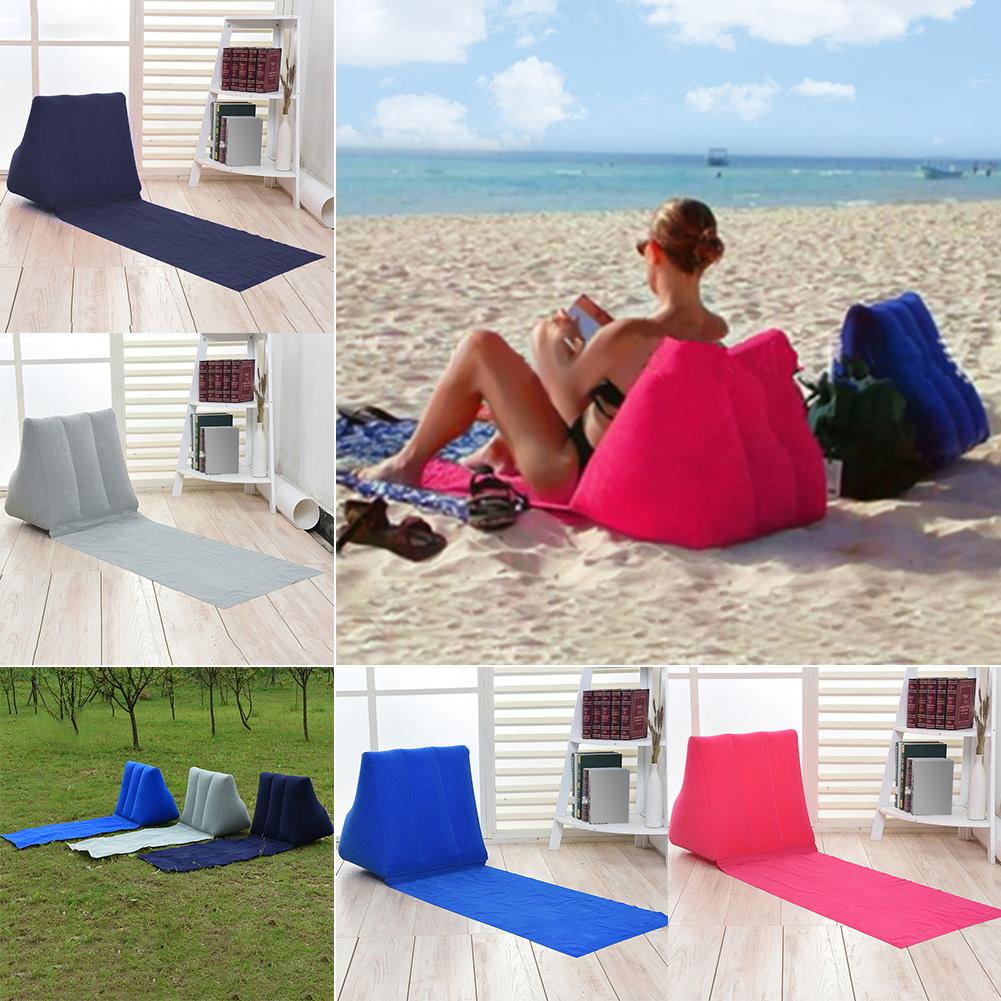 Inflatable Lounger Beach Mat with Backrest Inflatable Lounger Beach Mat with Backrest
