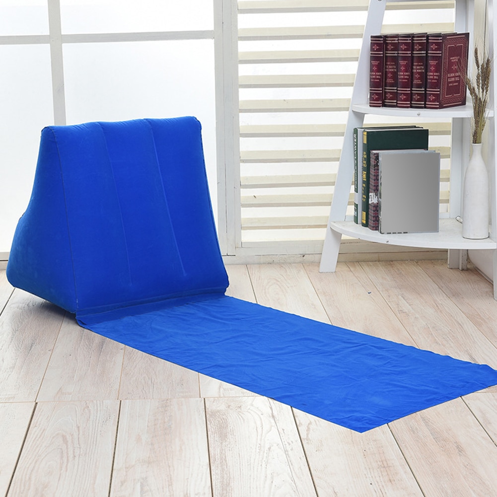 Inflatable Lounger Beach Mat with Backrest