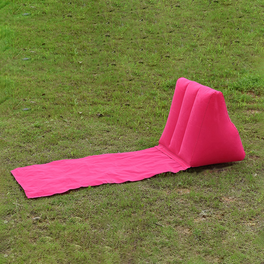 Inflatable Lounger Beach Mat with Backrest