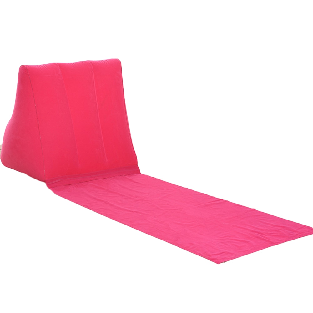 Inflatable Lounger Beach Mat with Backrest