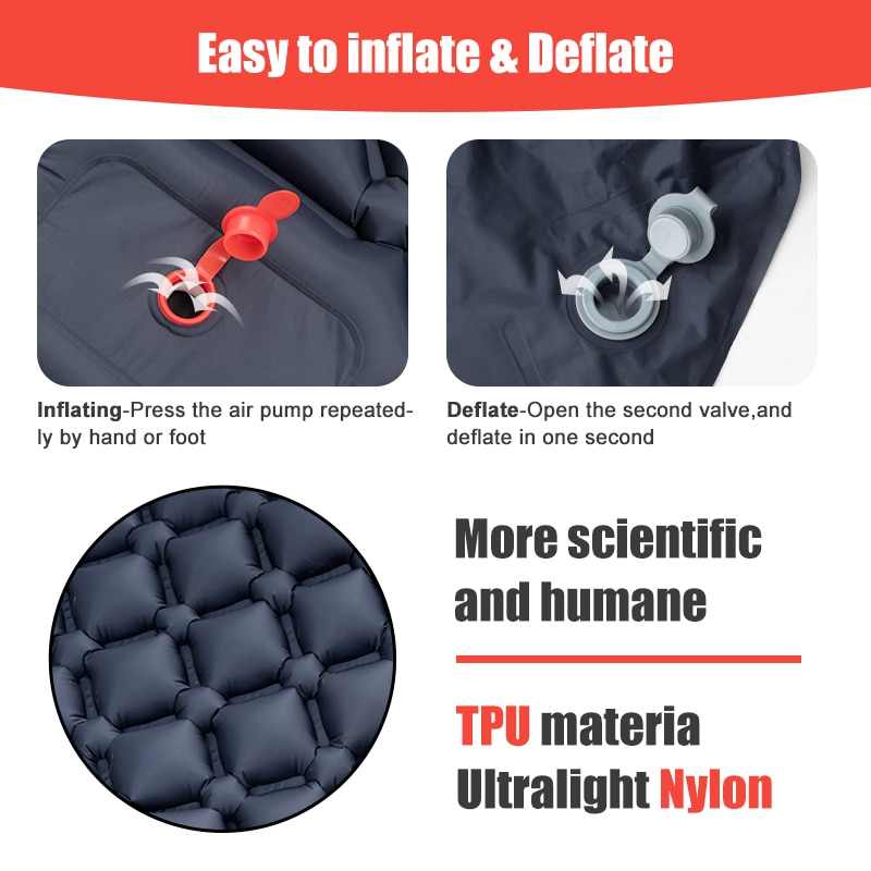 Inflatable Outdoor Sleeping Pad Inflatable Outdoor Sleeping Pad