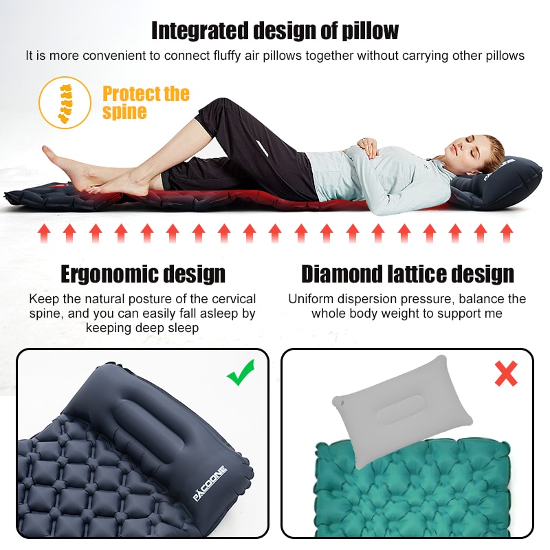 Inflatable Outdoor Sleeping Pad Inflatable Outdoor Sleeping Pad