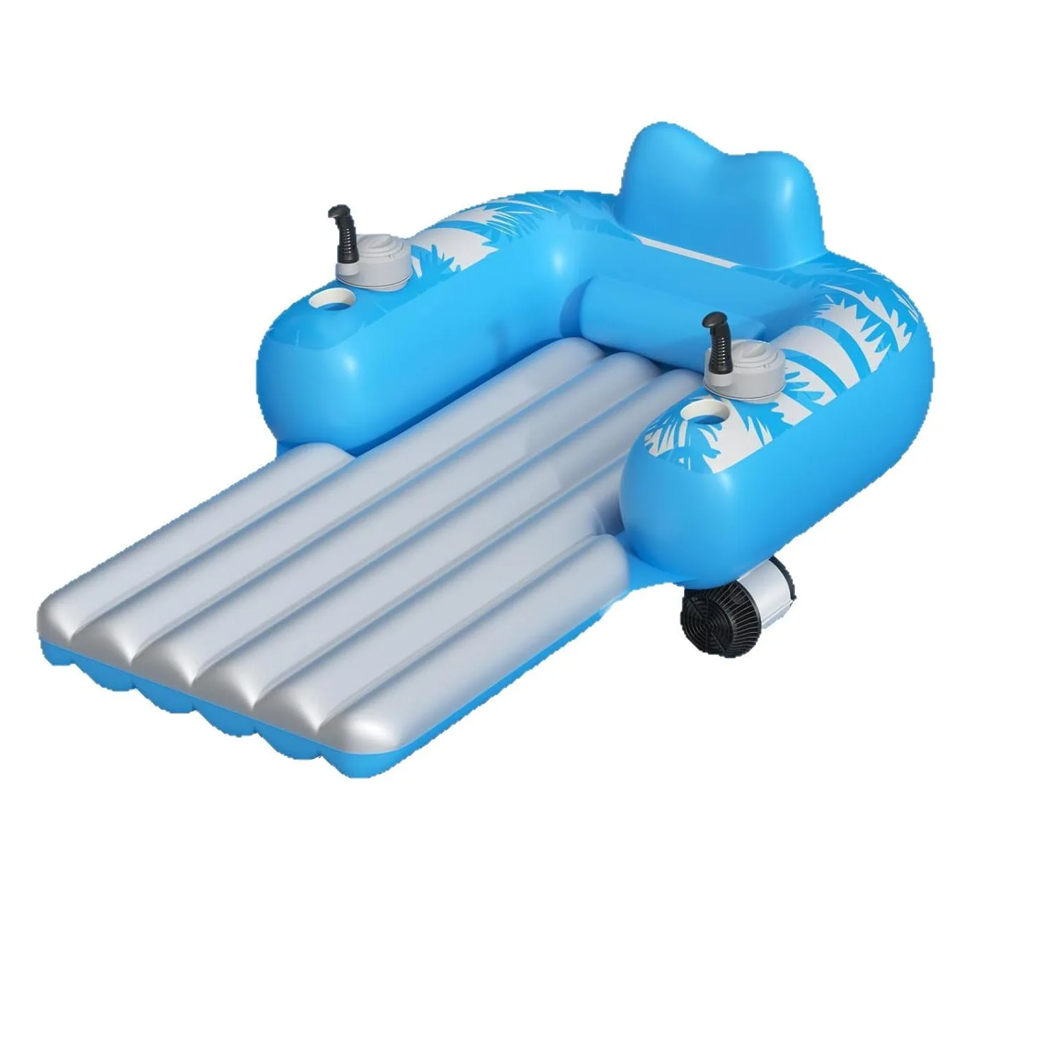 Inflatable Rechargeable Pool Motor Floating Row with Dual Motors and 2 Storage Compartments Adult Electric Water Lounge Inflatable Rechargeable Pool Motor Floating Row with Dual Motors and 2 Storage Compartments Adult Electric Water Lounge