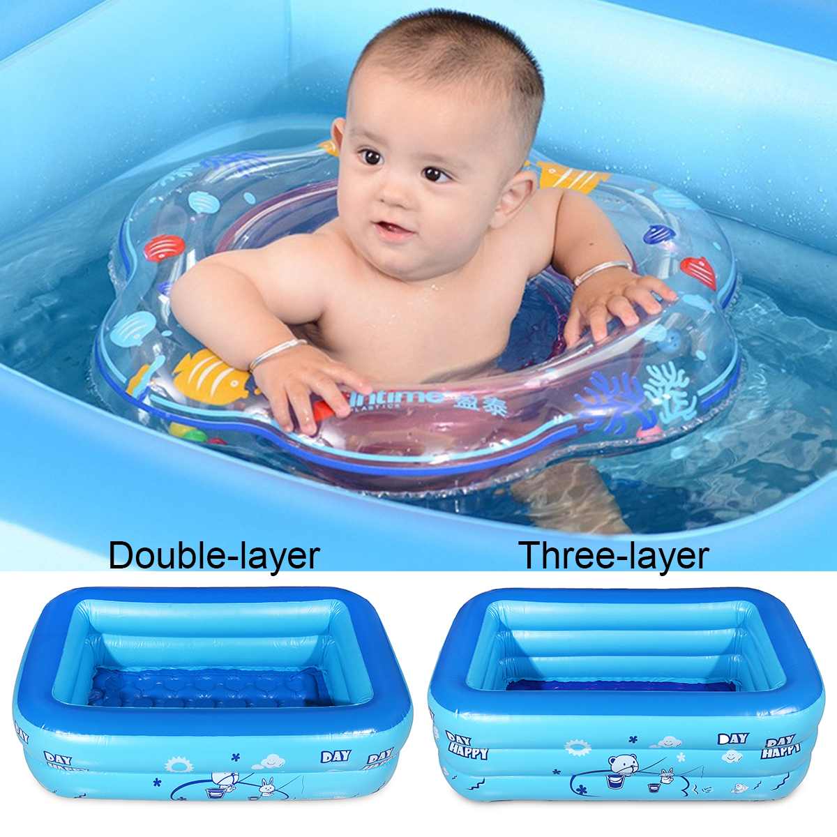 Inflatable Rectangular Kiddie Pool