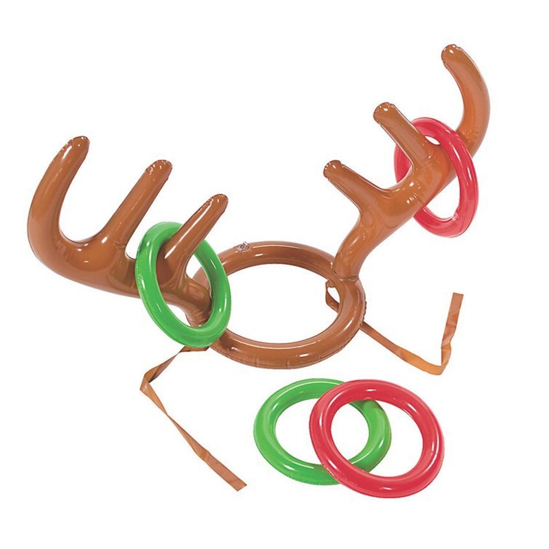 Inflatable Reindeer Antler Ring Toss Game
