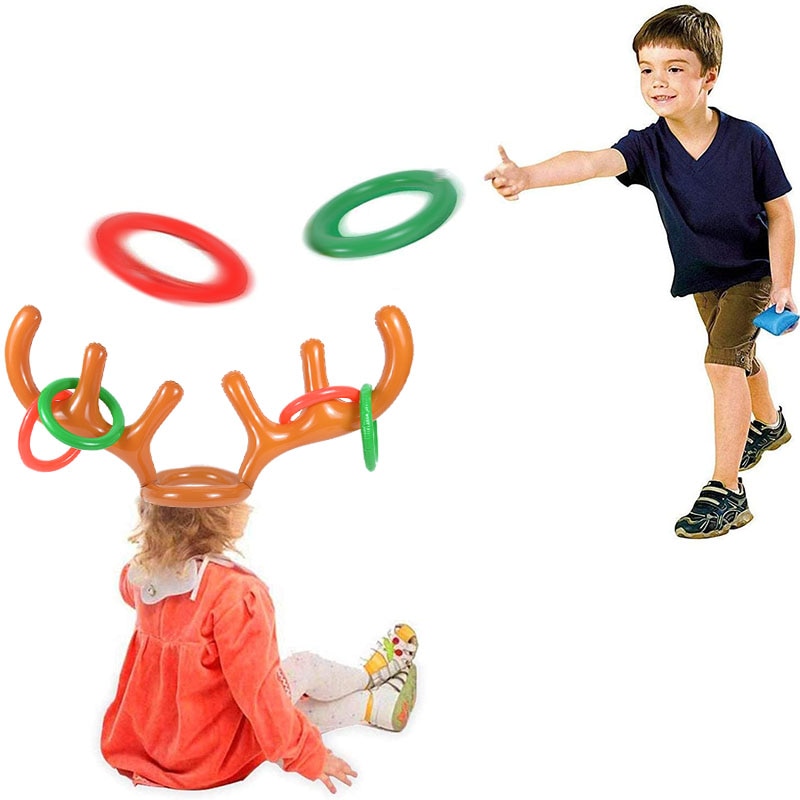 Inflatable Reindeer Ring Toss Game