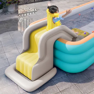 Inflatable Slide Inflatable Slide Compact Inflatable Climbing Wall Slide Park Outdoor Fun for Kids