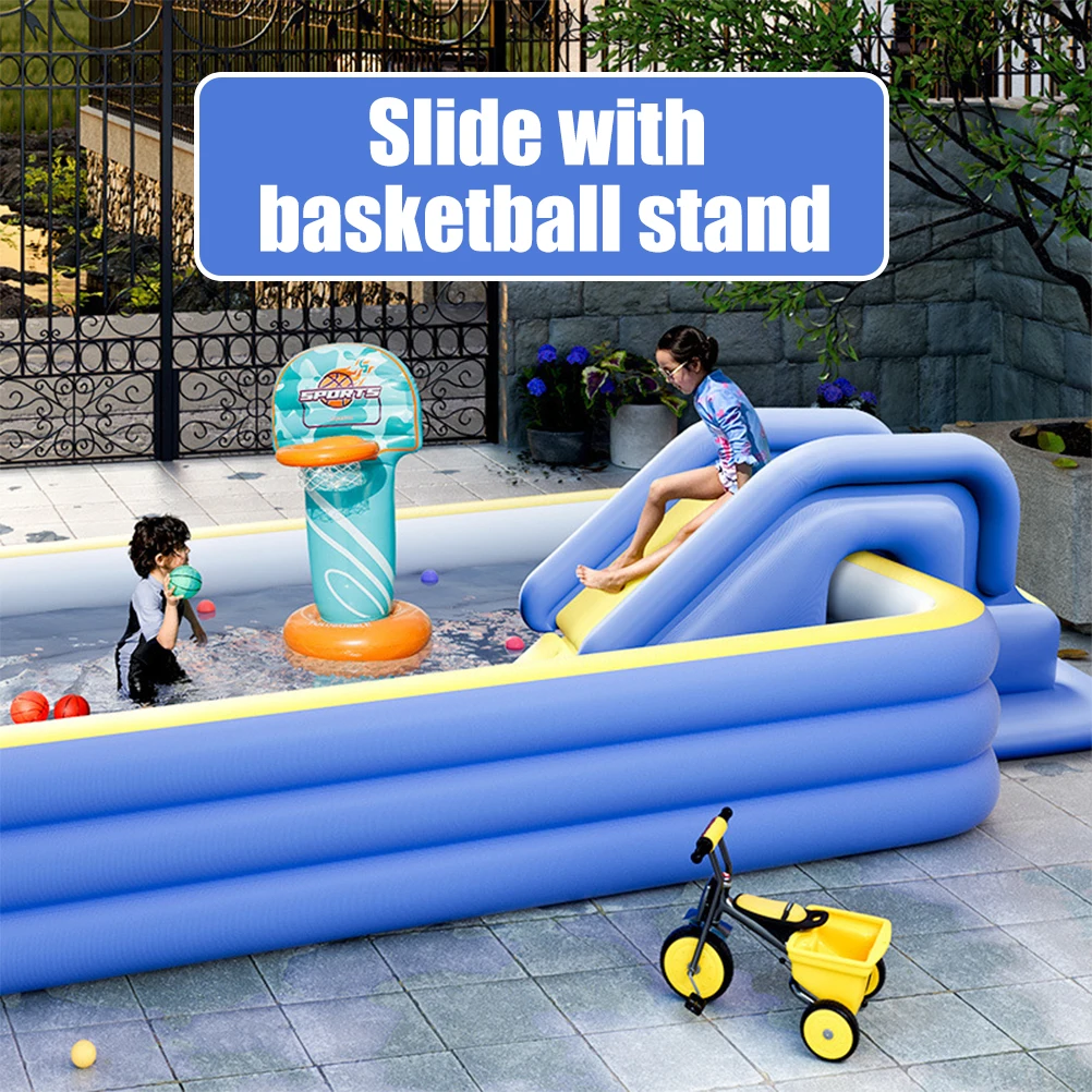 Inflatable Slide Inflatable Slide Compact Inflatable Climbing Wall Slide Park Outdoor Fun for Kids