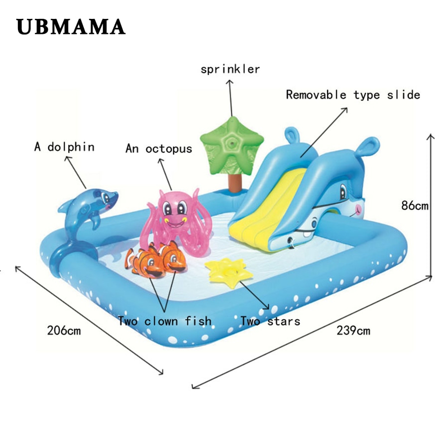 Inflatable Swimming Pool Kid Swim Bath