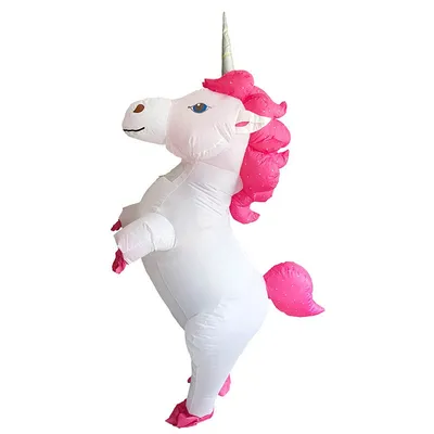 Inflatable Unicorn Costume with Air Pump