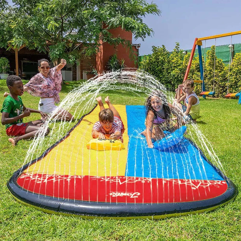 Inflatable Water Slide for Backyard Outdoor Kids Summer Toys Games Sprinkle Water Sliders Children Summer Water Toys Inflatable Water Slide for Backyard Outdoor Kids Summer Toys Games Sprinkle Water Sliders Children Summer Water Toys