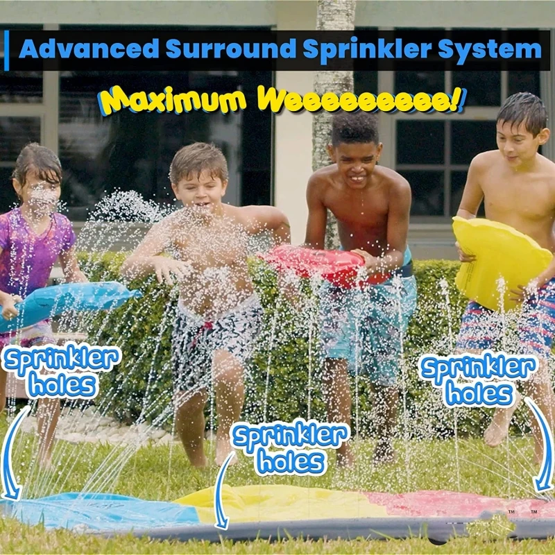 Inflatable Water Slide for Backyard Outdoor Kids Summer Toys Games Sprinkle Water Sliders Children Summer Water Toys
