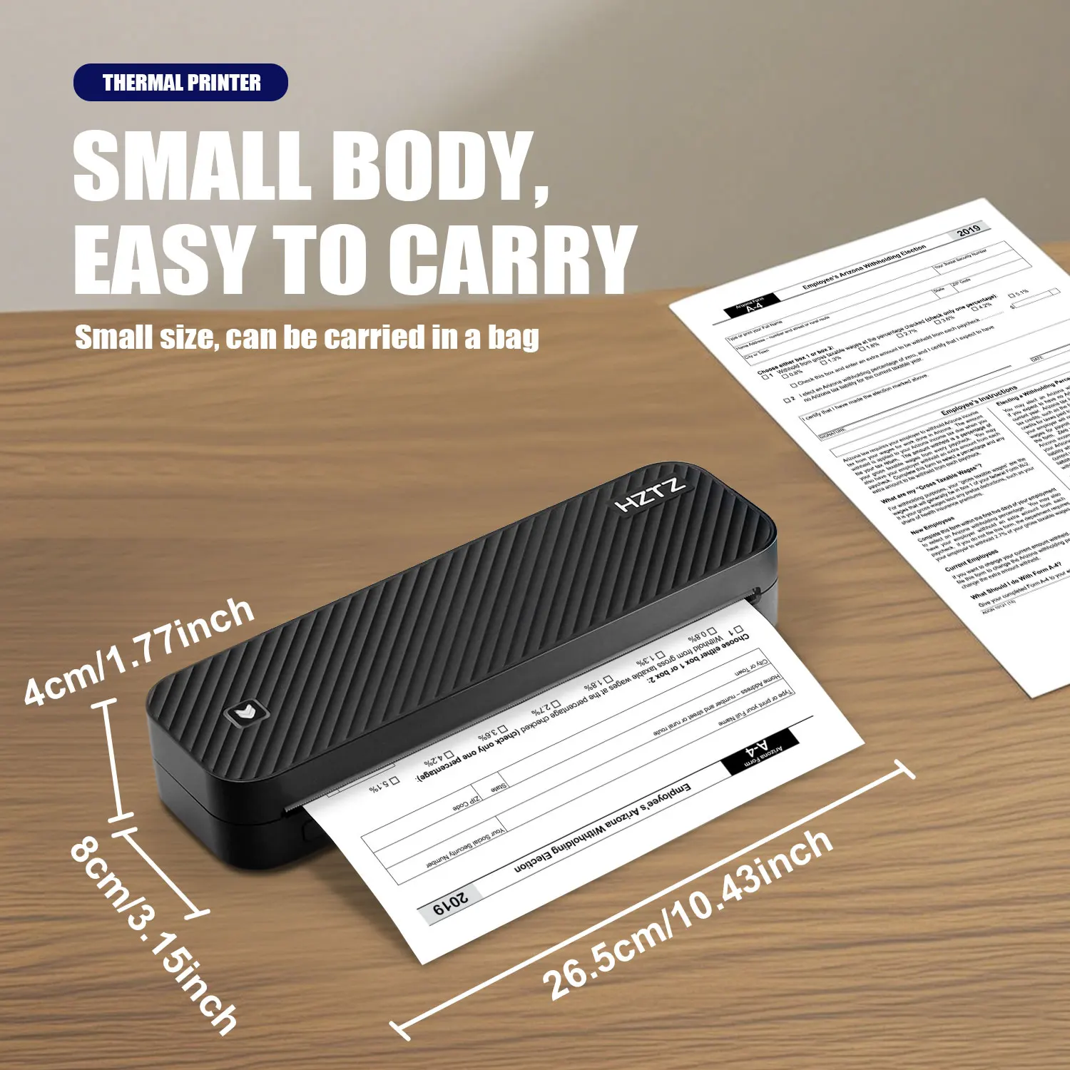 Inkless Portable A4 Thermal Printer Bluetooth PDF Excel Word Document Printing Machine Paper Roll For Office Work Home Inkless Portable A4 Thermal Printer Bluetooth PDF Excel Word Document Printing Machine Paper Roll For Office Work Home