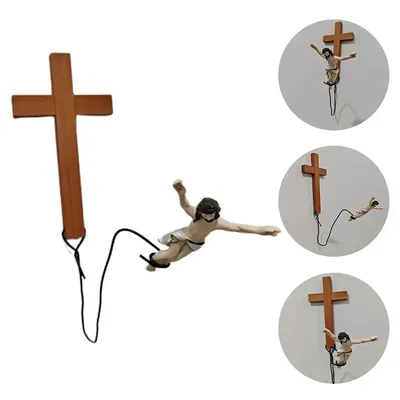 Innovative Decor Bungee Jumping For Jesus Christ Figure Religious Art Pieces Resin Crafts Ffor Home Decor Innovative Decor Bungee Jumping For Jesus Christ Figure Religious Art Pieces Resin Crafts Ffor Home Decor