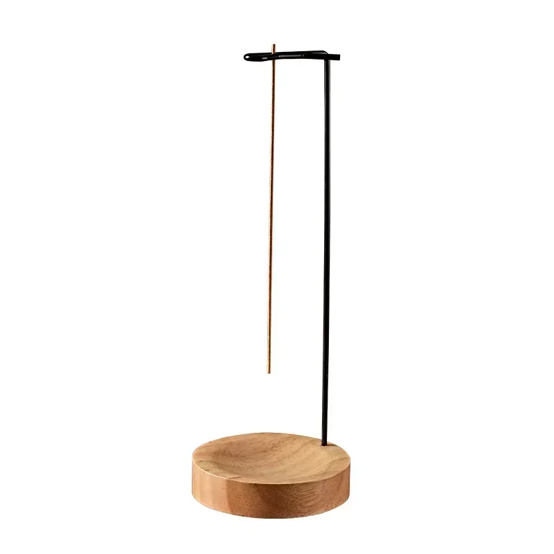Insence Burner Upside Down Incense Burner Incense Stick Holder Wooden Round Incense Tray Ornament Bedroom Home Yoga