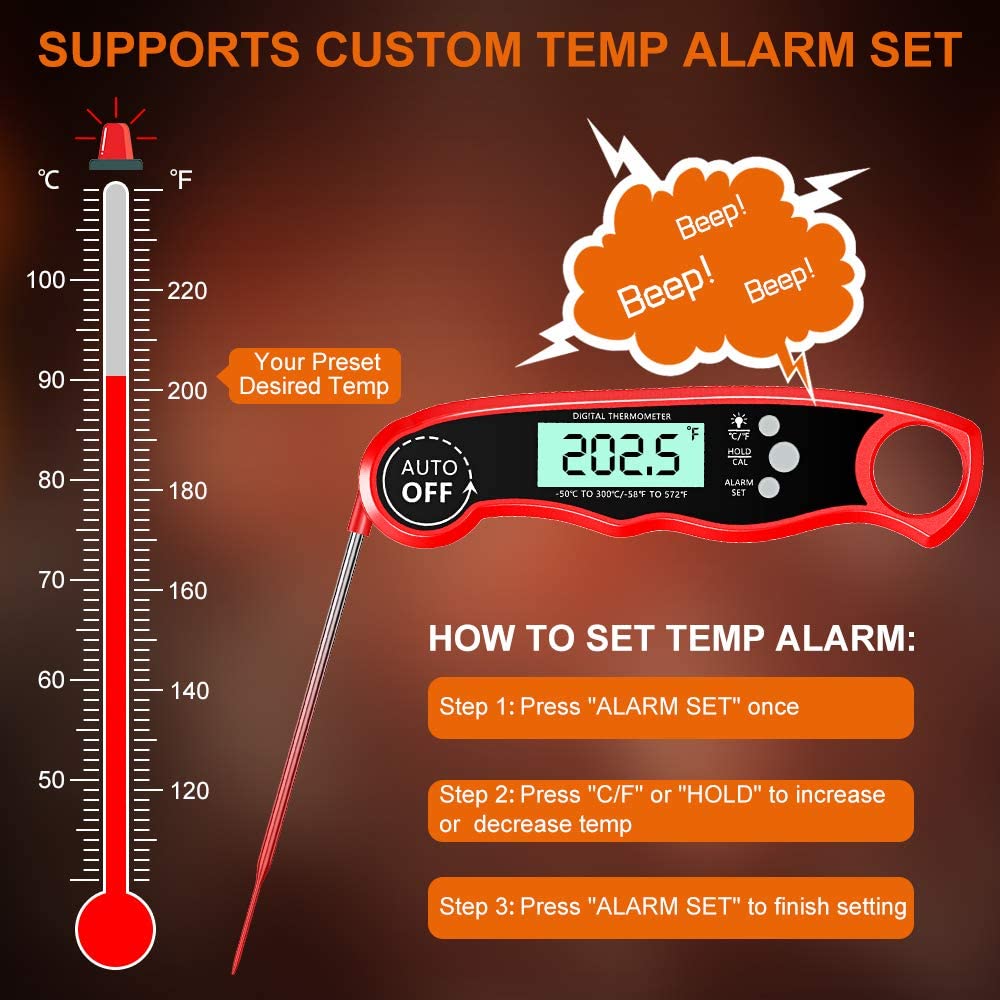 Instant Read Meat Thermometer Cooking Tool