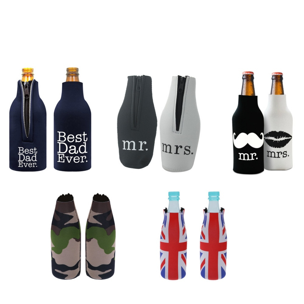 Insulated Beer Bottle Holder Sleeve (2 pcs)