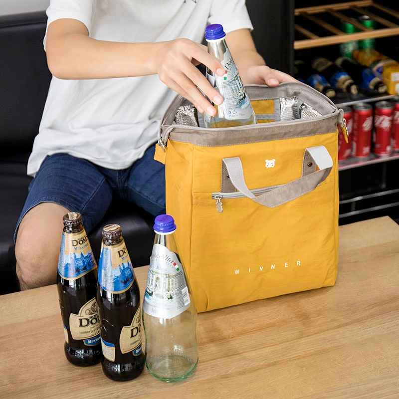 Insulated Lunch Tote Bag with Zipper Pocket