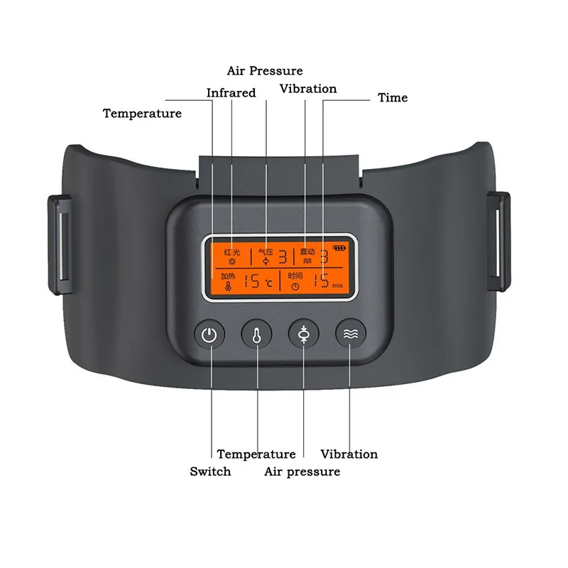 Intelligent Knee Massager Air Pressure Massage Infrared Heating Vibration Physiotherapy Instrument For Pain Relief