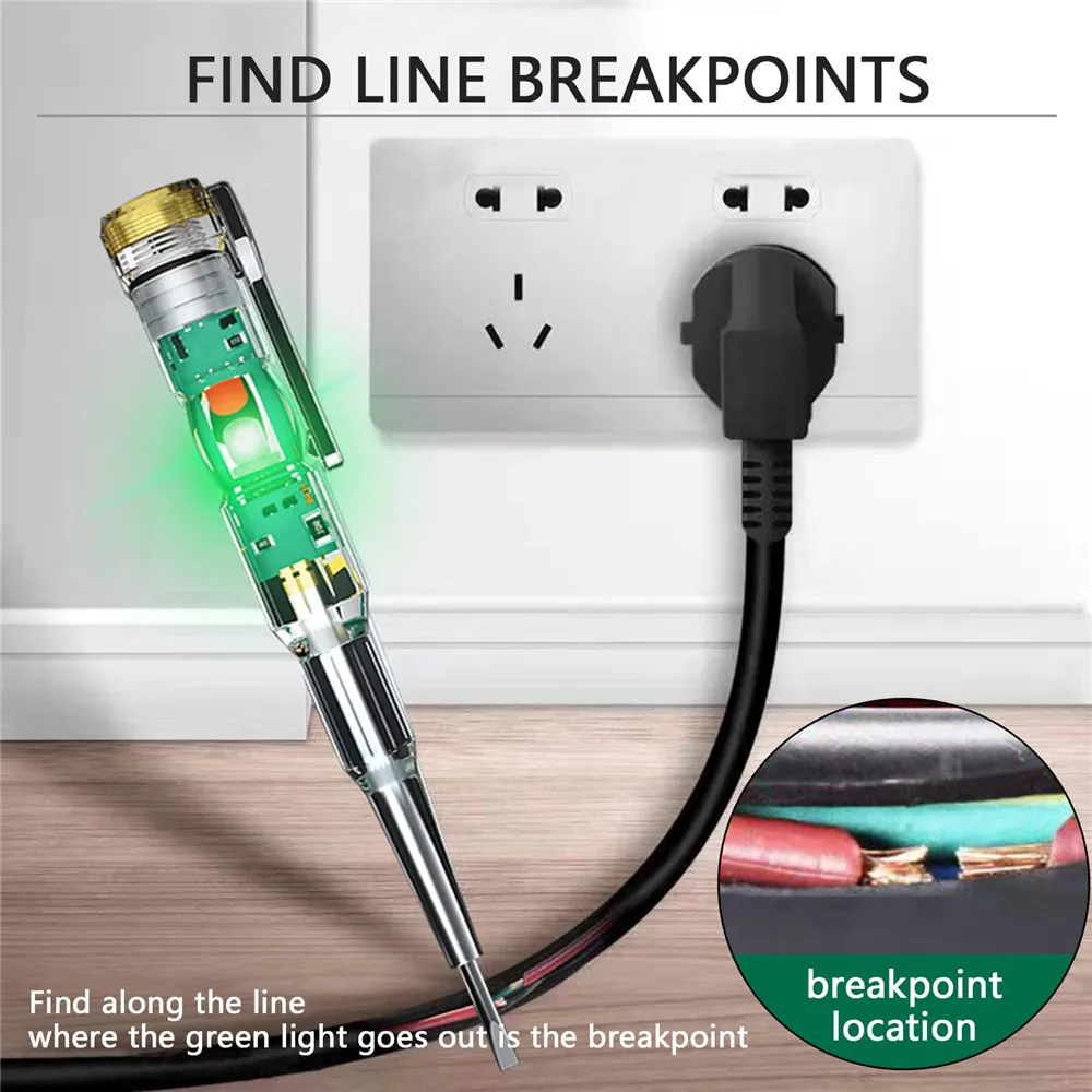 Intelligent Voltage Tester Pen AC Non-contact Induction Test Pencil Voltmeter Power Detector Electrical Screwdriver Intelligent Voltage Tester Pen AC Non-contact Induction Test Pencil Voltmeter Power Detector Electrical Screwdriver