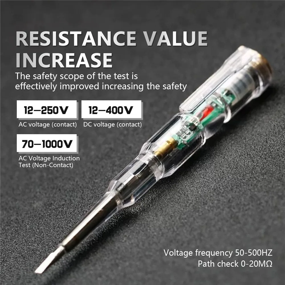 Intelligent Voltage Tester Pen AC Non-contact Induction Test Pencil Voltmeter Power Detector Electrical Screwdriver Intelligent Voltage Tester Pen AC Non-contact Induction Test Pencil Voltmeter Power Detector Electrical Screwdriver