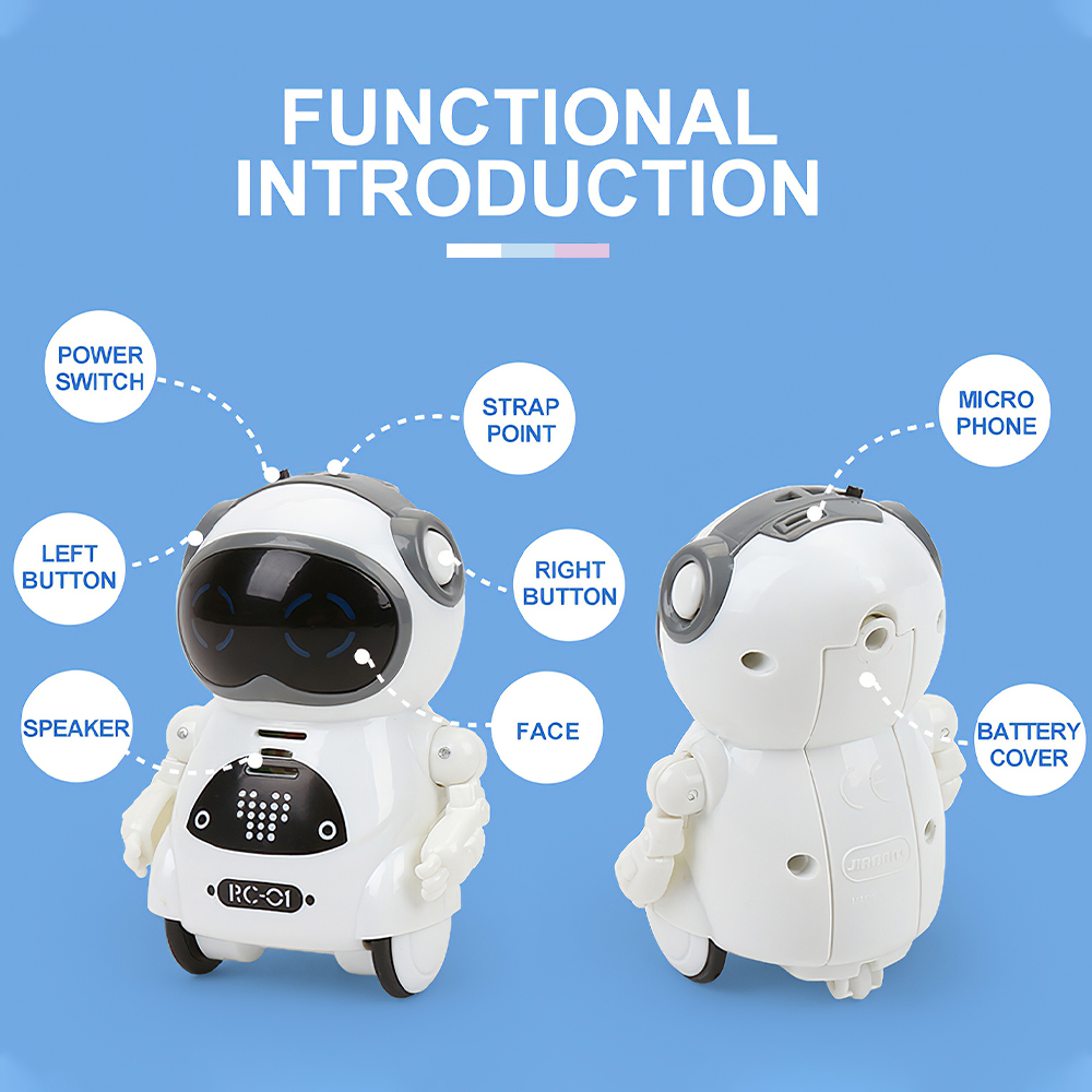 Interactive Robot Pocket Mini Toy Interactive Robot Pocket Mini Toy