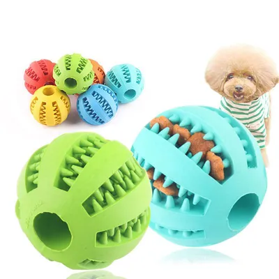 Interactive Rubber Dog Treat Ball Dispenser Interactive Rubber Dog Treat Ball Dispenser