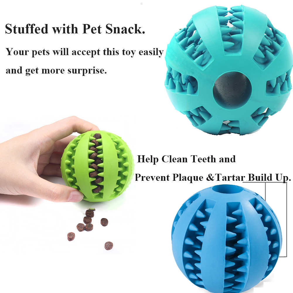 Interactive Rubber Dog Treat Ball Dispenser Interactive Rubber Dog Treat Ball Dispenser