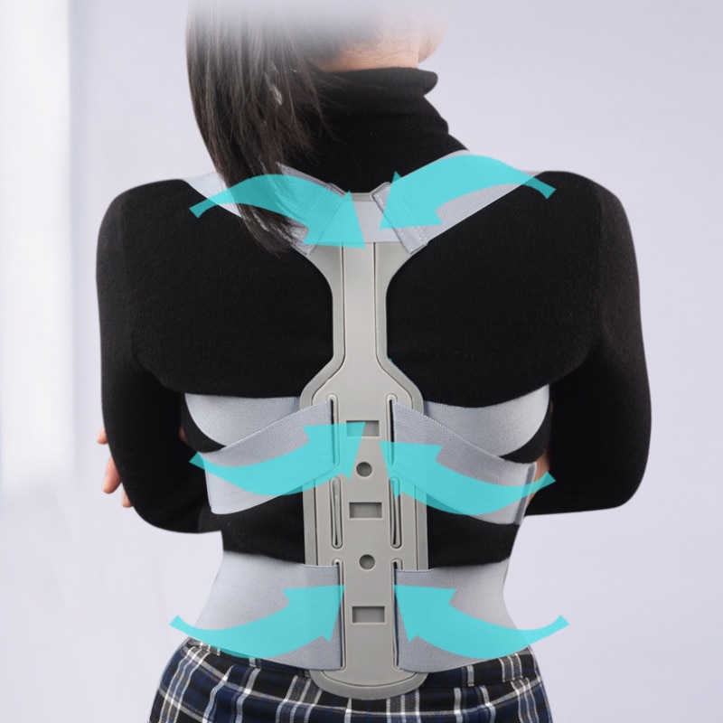 Invisible Chest Posture Corrector Scoliosis Back Brace Spine Belt Shoulder Medical Therapy Support Poor Posture