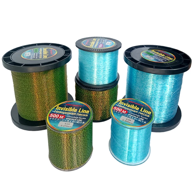 Invisible Fishing Line 3D Spoted Bionic Fluorocarbon Coated Monofilament Nylon Line Speckle Carp Algae Fishing Pesca Invisible Fishing Line 3D Spoted Bionic Fluorocarbon Coated Monofilament Nylon Line Speckle Carp Algae Fishing Pesca