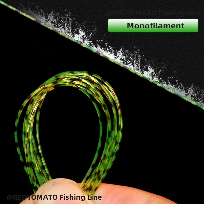 Invisible Fishing Line 3D Spoted Bionic Fluorocarbon Coated Monofilament Nylon Line Speckle Carp Algae Fishing Pesca Invisible Fishing Line 3D Spoted Bionic Fluorocarbon Coated Monofilament Nylon Line Speckle Carp Algae Fishing Pesca