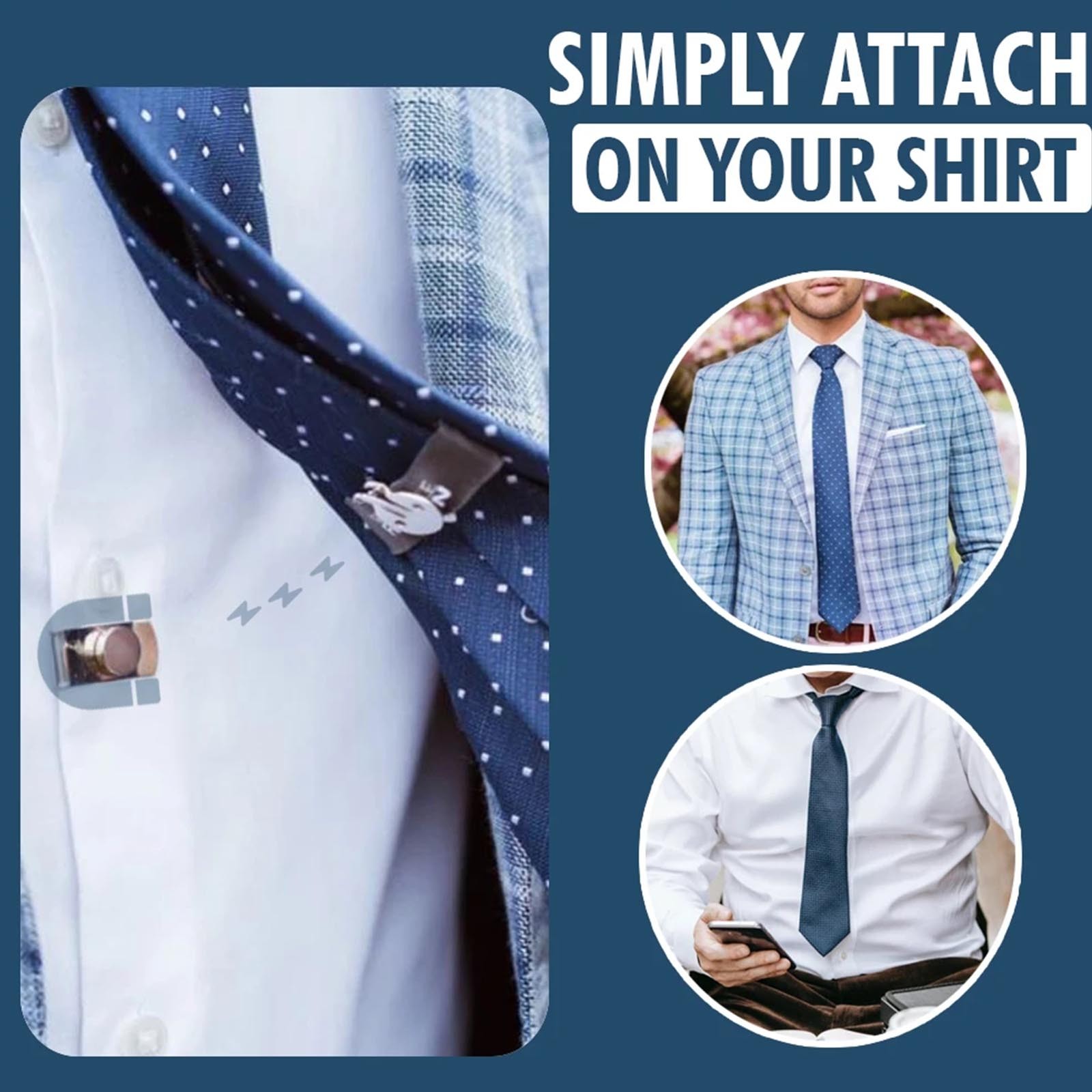 Invisible Magnetic Tie Clip