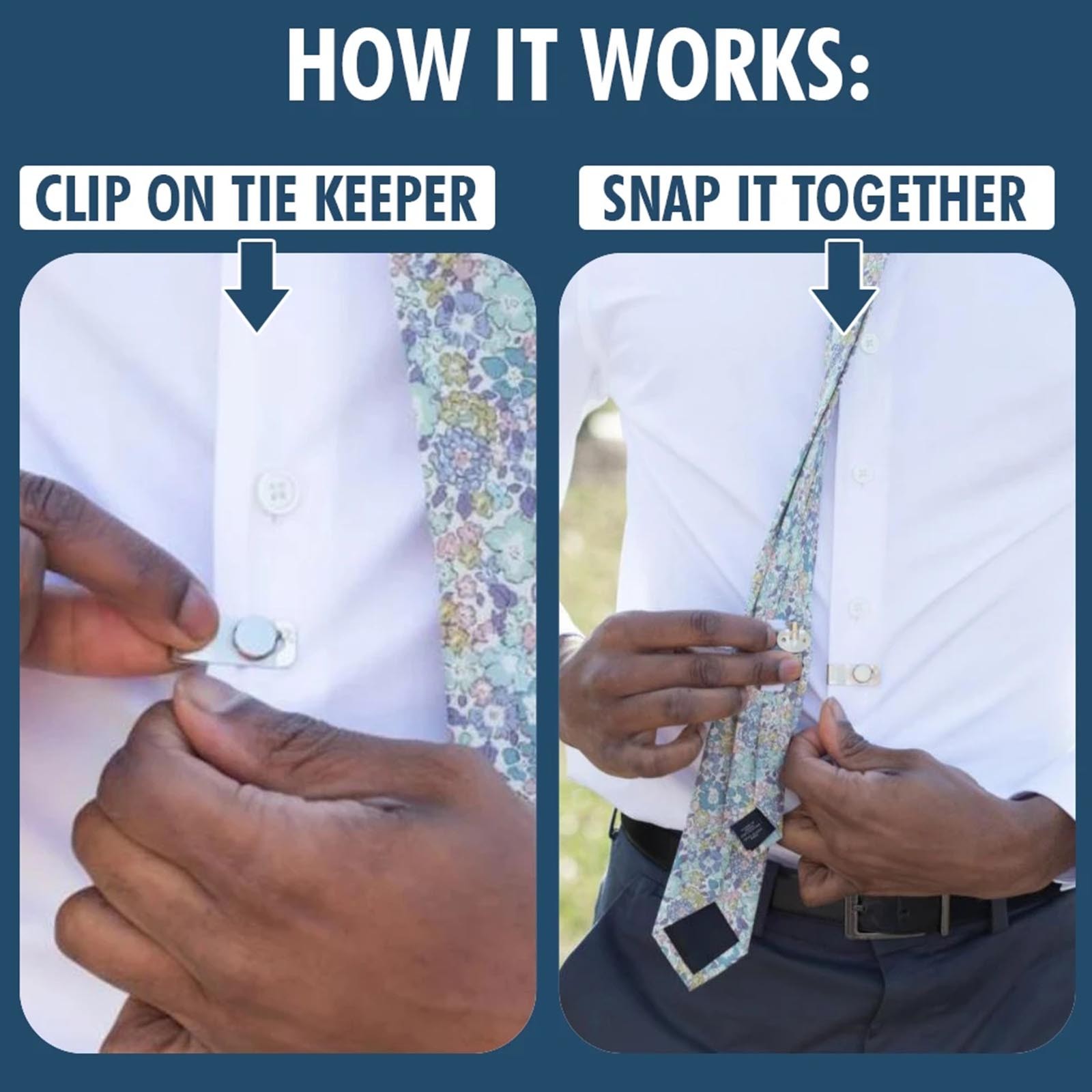 Invisible Magnetic Tie Clip