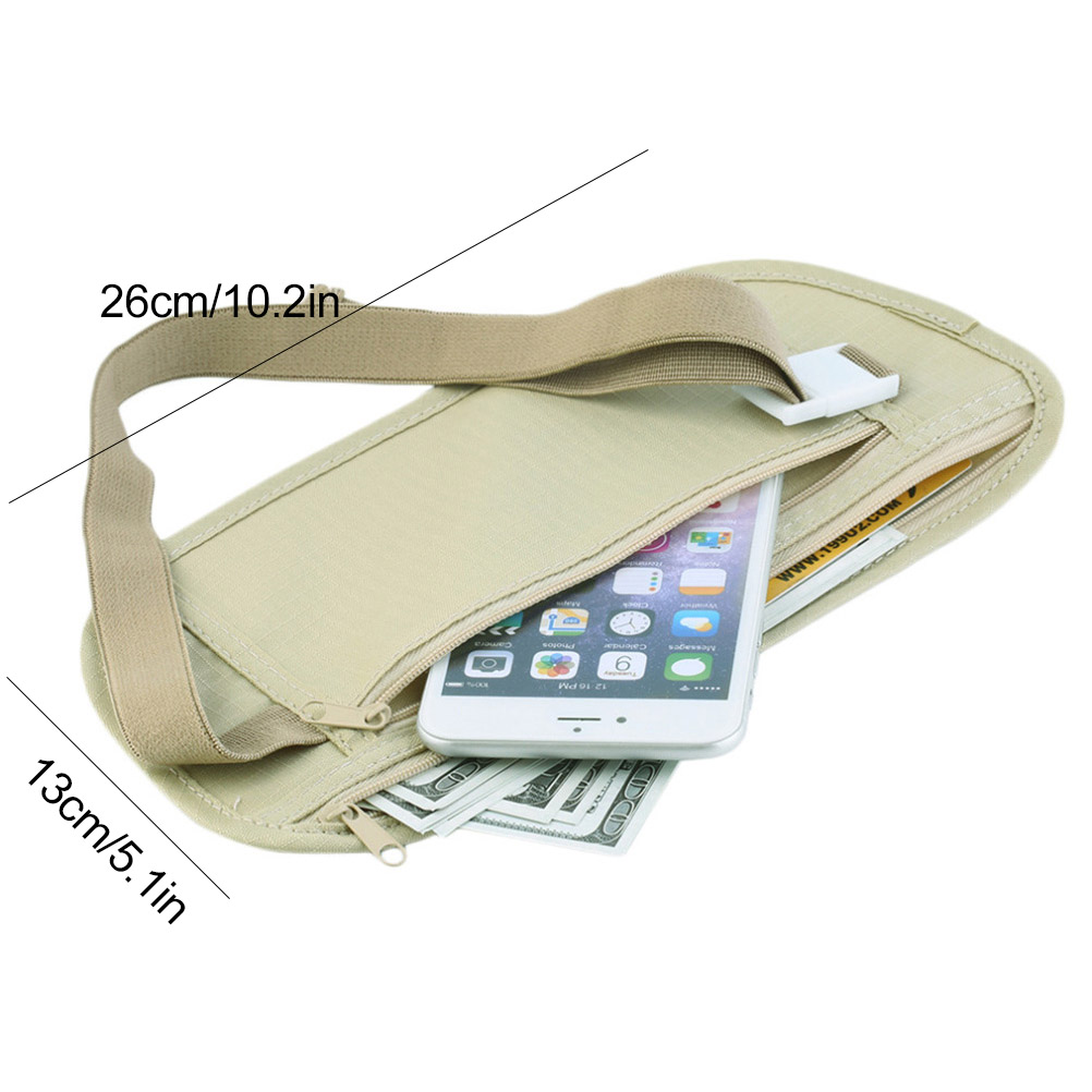 Invisible Travel Waist Packs Pouch for Passport Money Belt Bag Hidden Security Wallet Gift Travel Bag Chest Pack Money