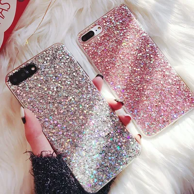 iPhone and Samsung Glitter Phone Cases