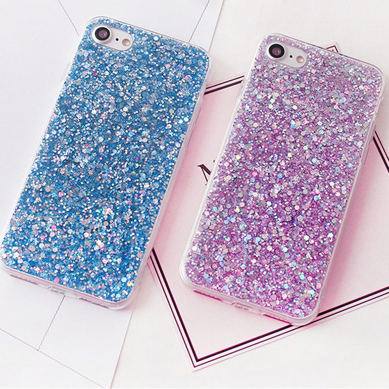 iPhone and Samsung Glitter Phone Cases