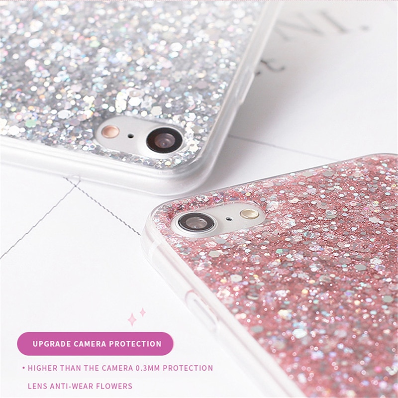 iPhone and Samsung Glitter Phone Cases