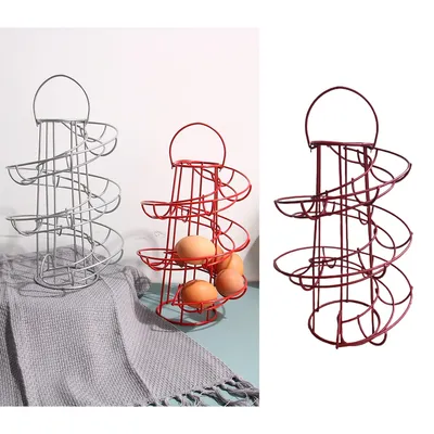 Iron 24 Eggs Spiral Egg Holder