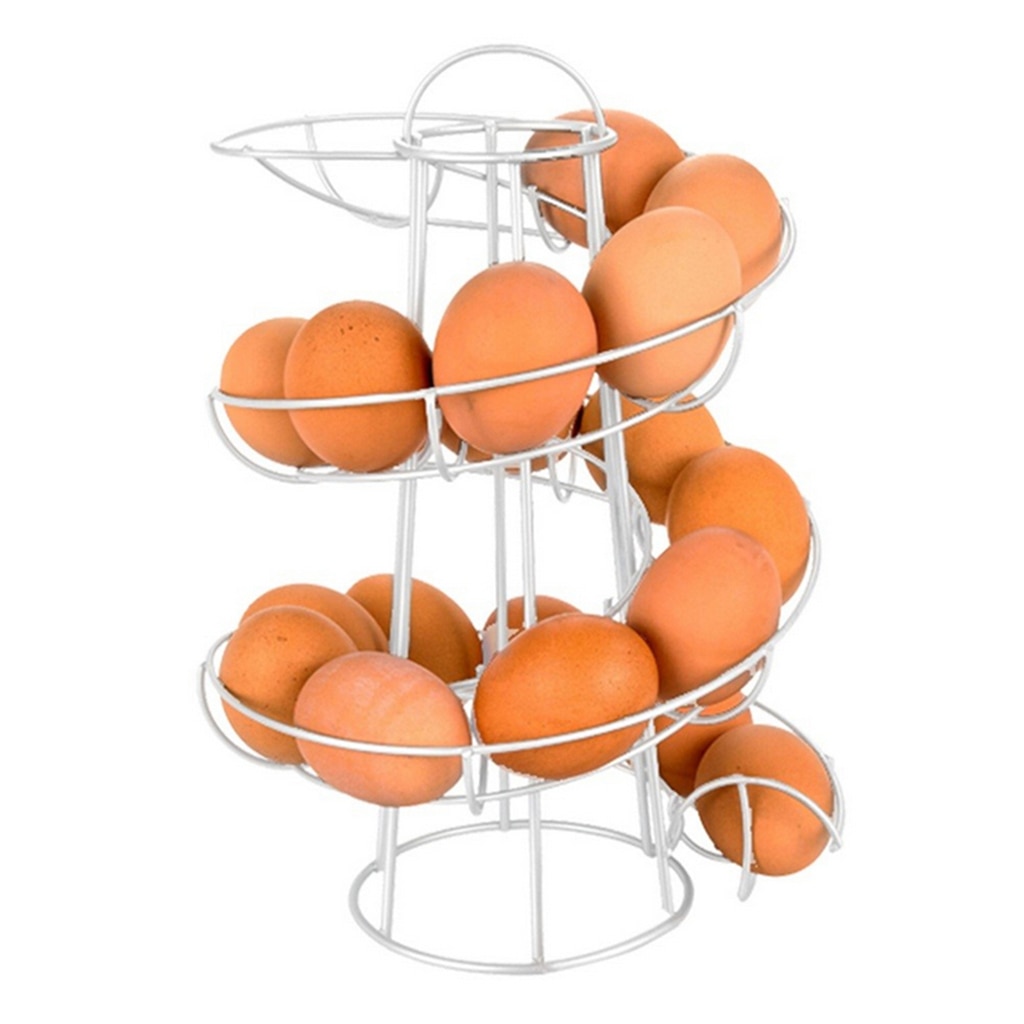Iron 24 Eggs Spiral Egg Holder