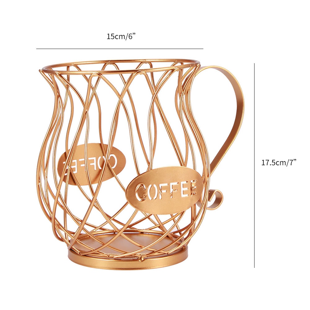 Iron Basket Coffee Capsules Holder Iron Basket Coffee Capsules Holder