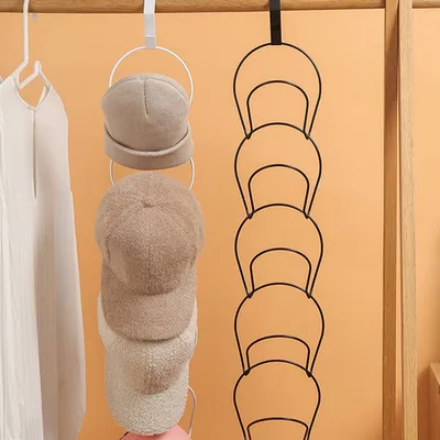 Iron Five Loop Hanging Hat Rack