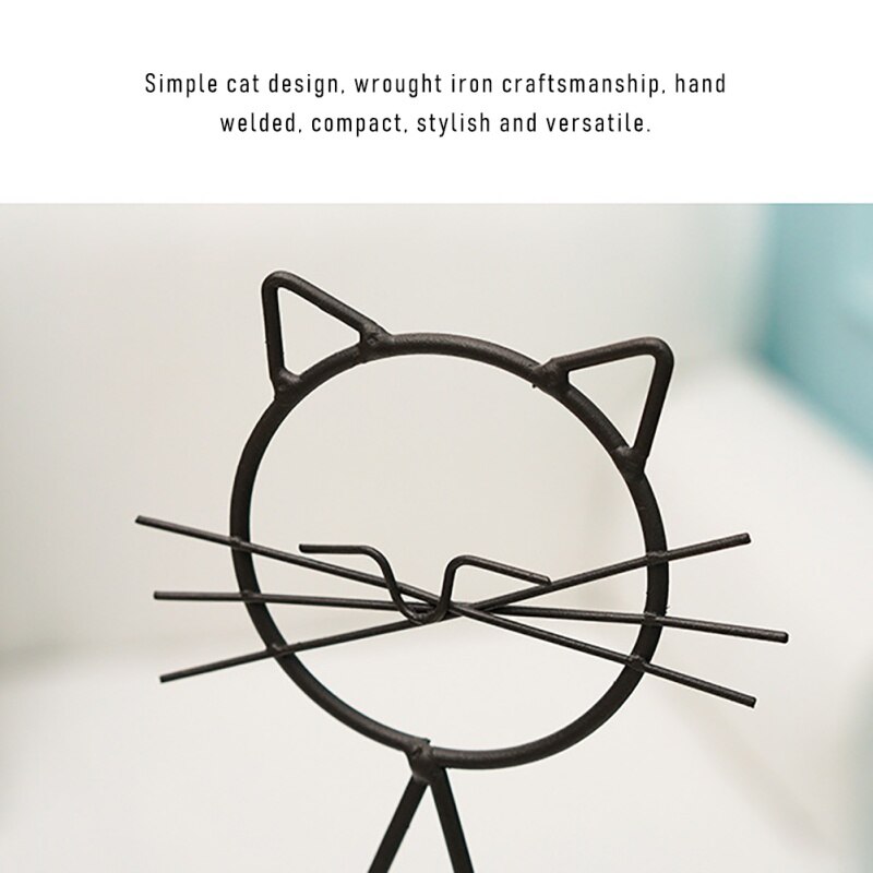 Iron Frame Hydroponic Cat Vase Iron Frame Hydroponic Cat Vase