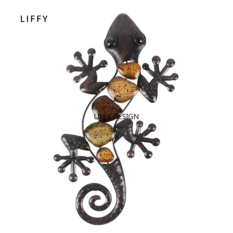 Iron Metal Gecko Wall Art Iron Metal Gecko Wall Art