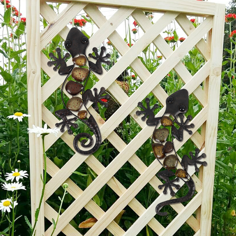 Iron Metal Gecko Wall Art Iron Metal Gecko Wall Art