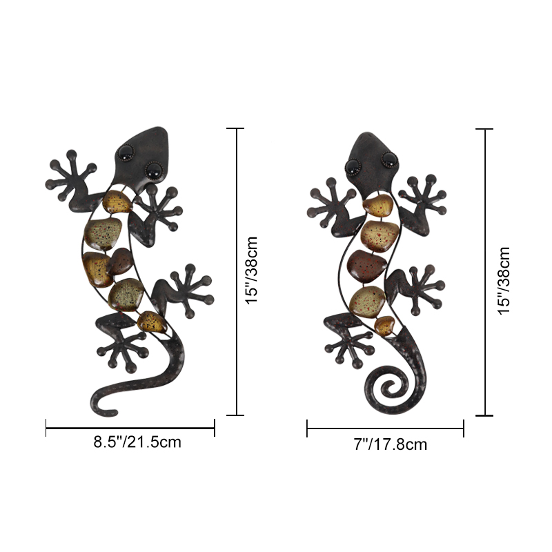 Iron Metal Gecko Wall Art Iron Metal Gecko Wall Art