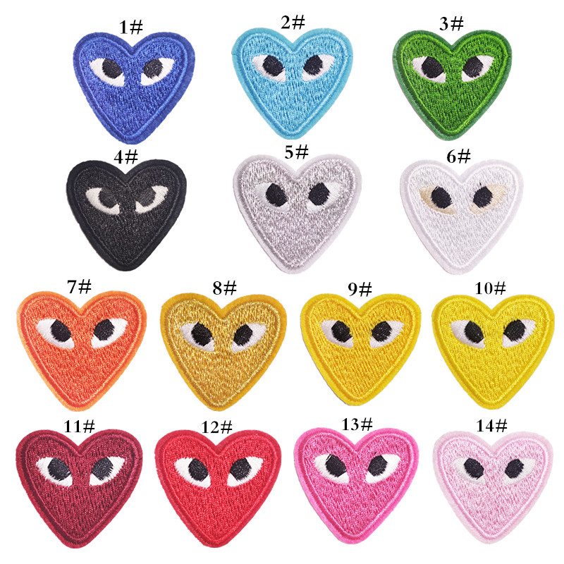 Iron On Heart Embroidery Patch Iron On Heart Embroidery Patch